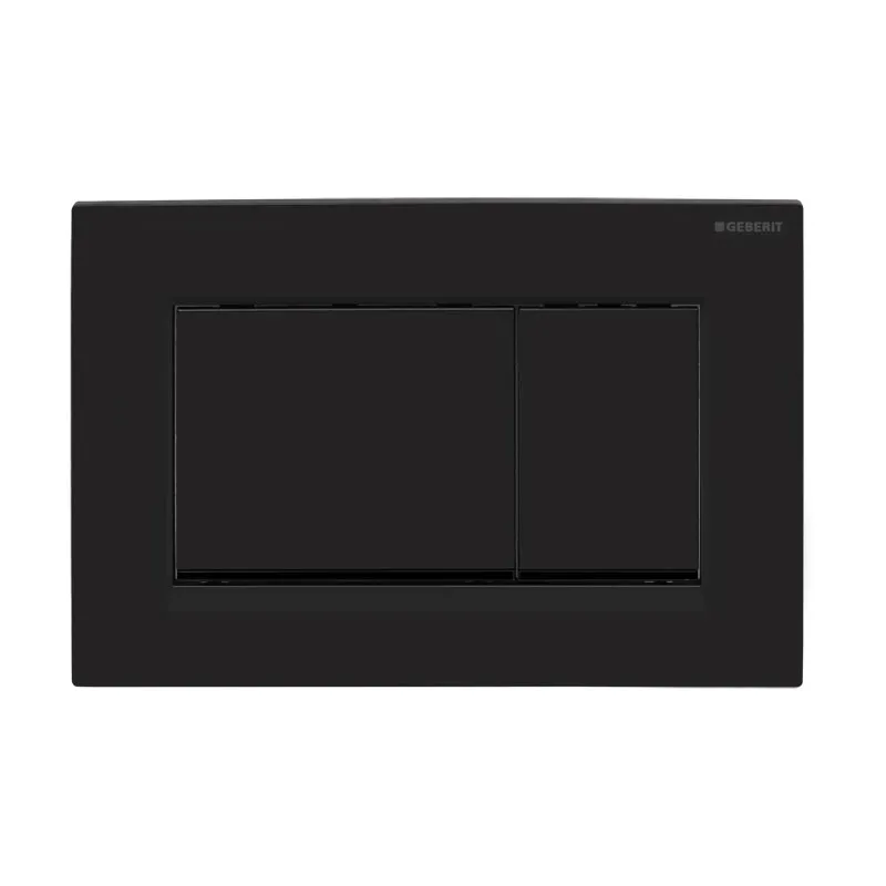 Geberit Sigma20 (ex Sigma30) Betätigungsplatte für 2-Mengen-Spülung Square schwarz matt 115.883.16.1