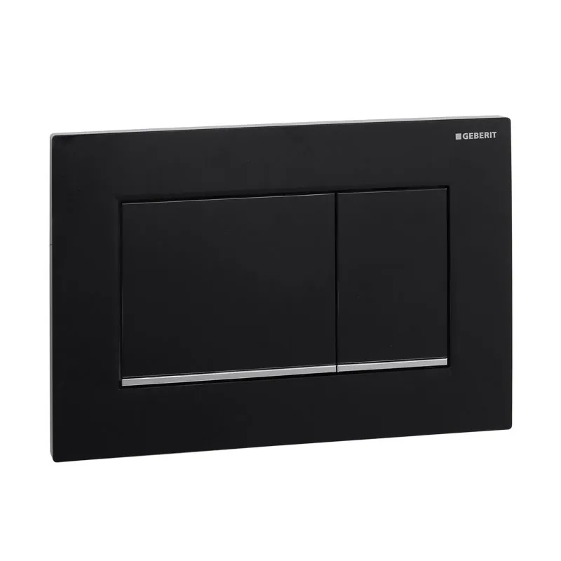 Geberit Sigma20 (ex Sigma30) Betätigungsplatte für 2-Mengen-Spülung Square schwarz matt 115.883.14.1