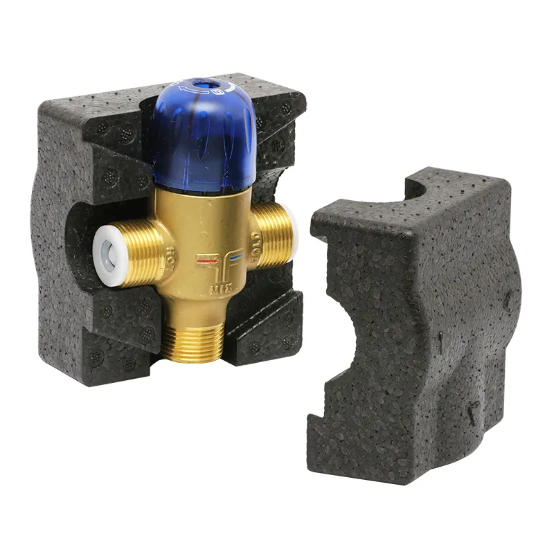 Taconova Thermostatischer Brauchwassermischer NovaMix Value 70 FS DN15 3/4" AG mit Dämmschale Mischv