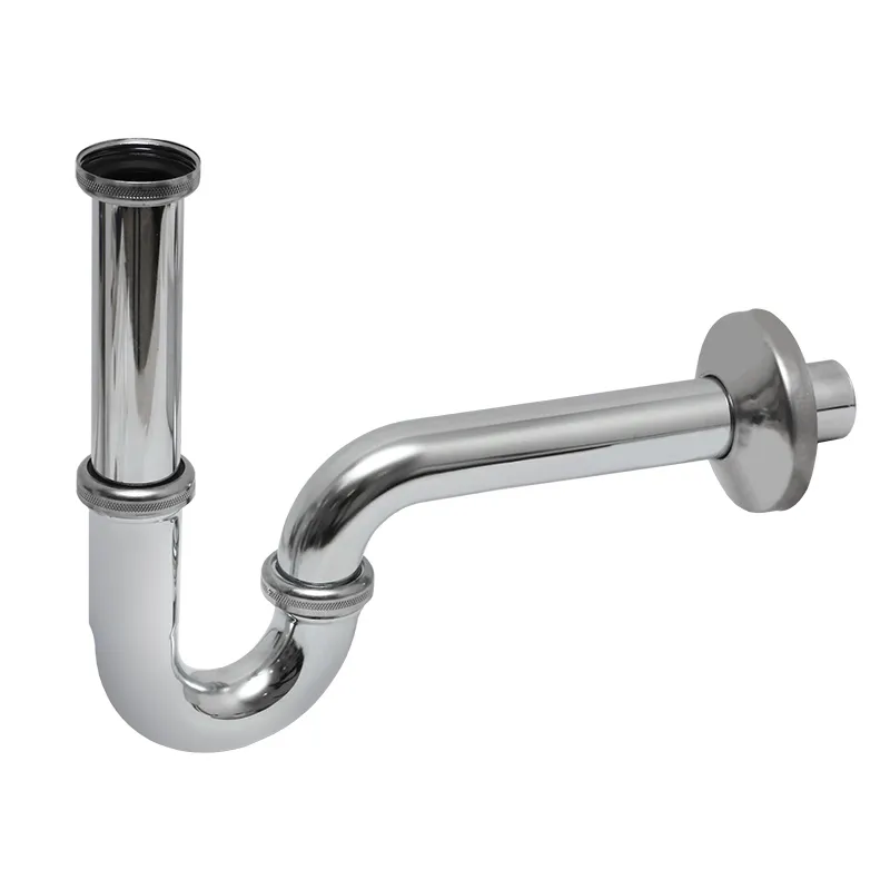 Waschtisch Röhrengeruchverschluss, Siphon, Röhrensiphon m. verlängertem Tauchrohr 1 1/4" x 32mm verc