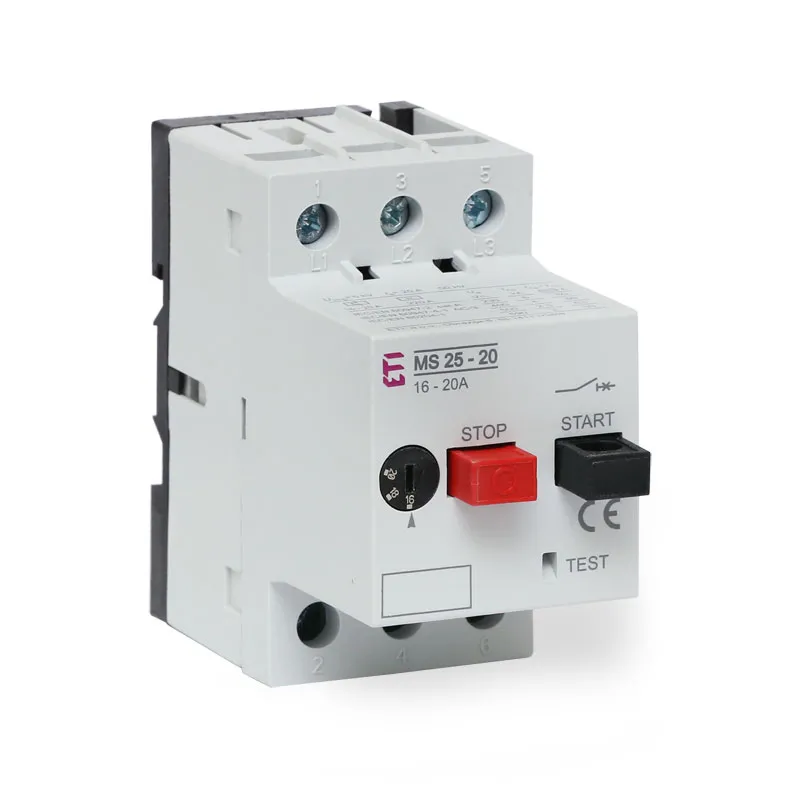 Motorschutzschalter MS25-20 Auslösebereich 16 bis 20A VDE geprüft für Schaltschrankeinbau