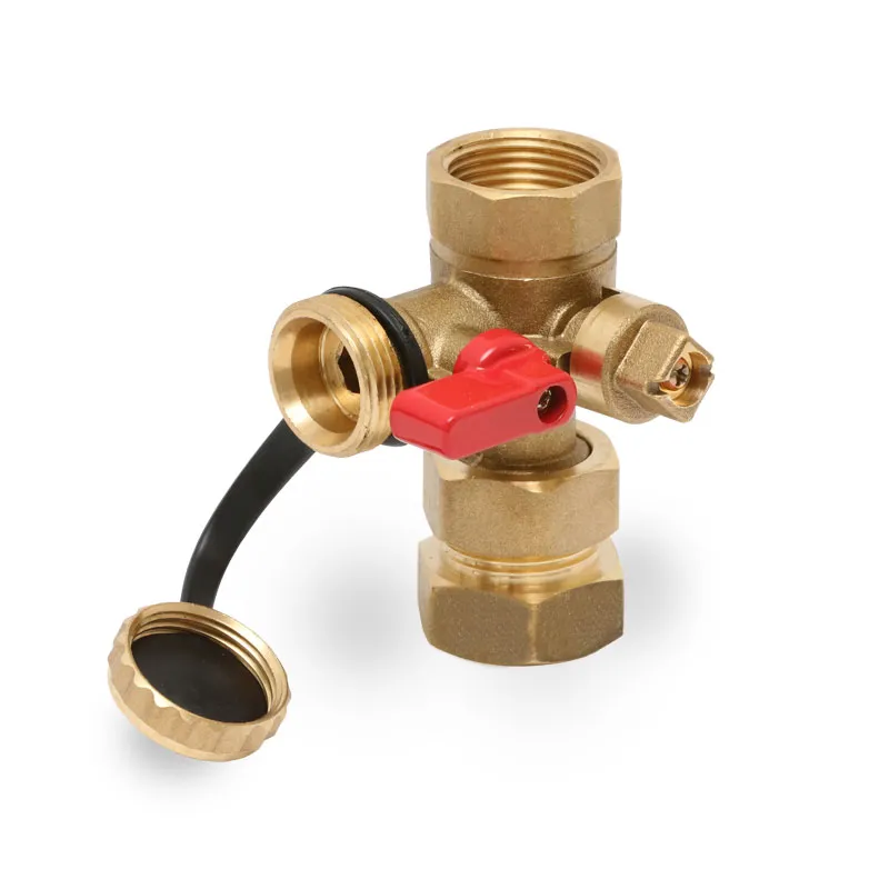 Kappenventil DN20 comfort 3/4"mit KFE Kugelhahn für Ausdehnungsgefäße Heizung 8l - 50l