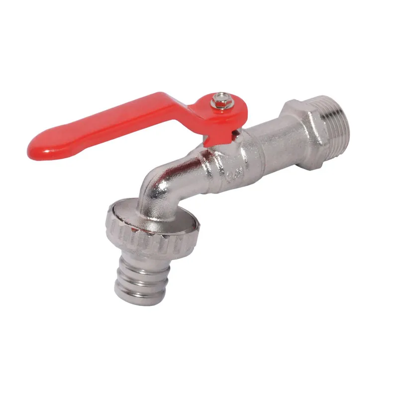 Kugelauslaufventil Wasserhahn Auslaufkugelhahn Gartenhahn Griff rot 3/4" DN20