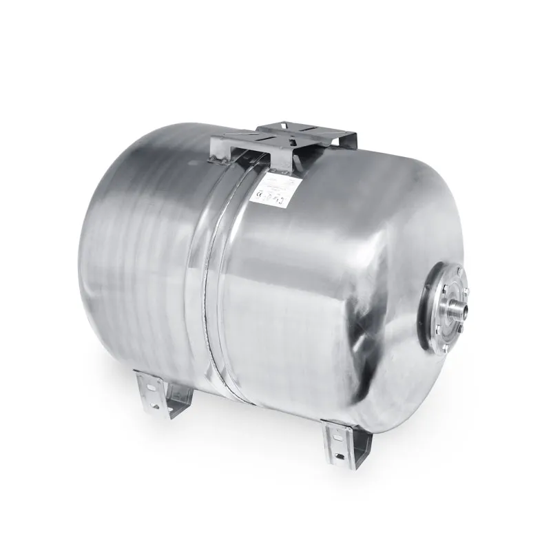 Edelstahl Ausdehnungsgefäß 100l INOX für Hauswasserwerk horiz. für Jetpumpe Membranausdehnungsgefäß