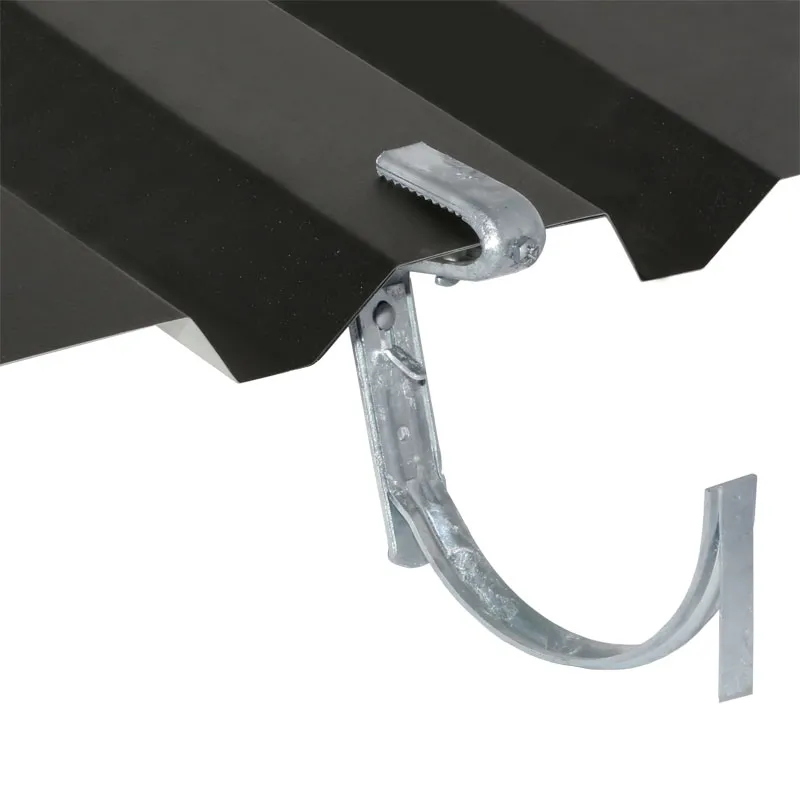 1 Stück Rinnenhalter 333er halbrund 6 tlg. feuerverzinkt für Trapez & Welldach, Rinnenhaken