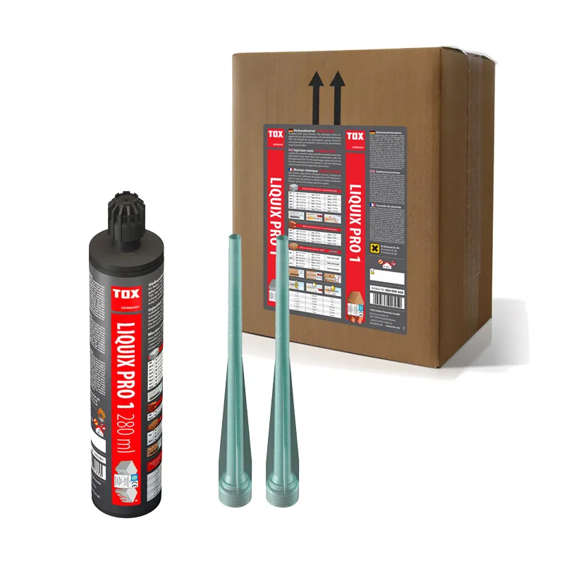 12x TOX Verbundmörtel Liquix Pro 1 styrolfrei 280 ml + 24 Statikmischer, 084100081