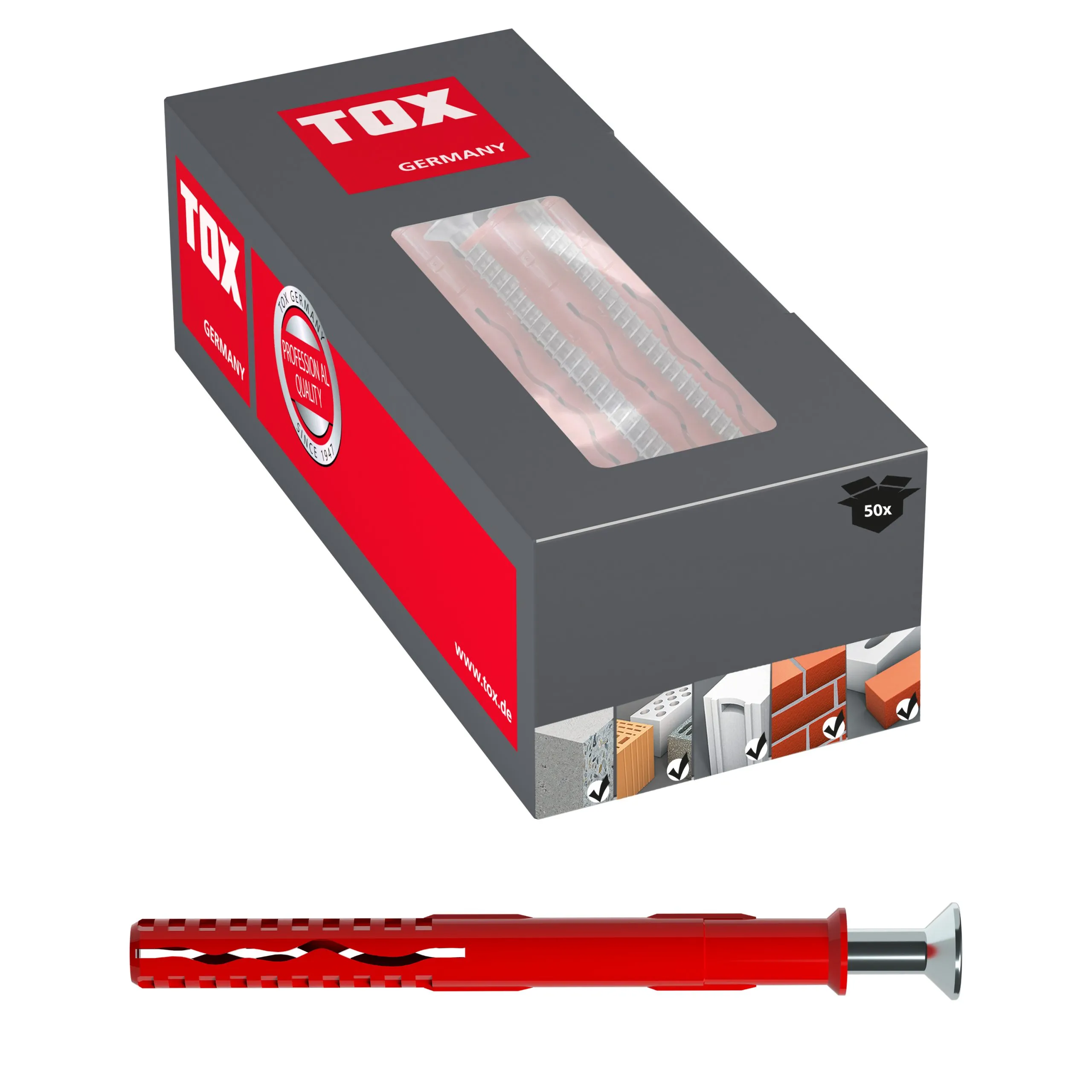 TOX Rahmendübel Fassad SK 10 x 80 mm, 062101401