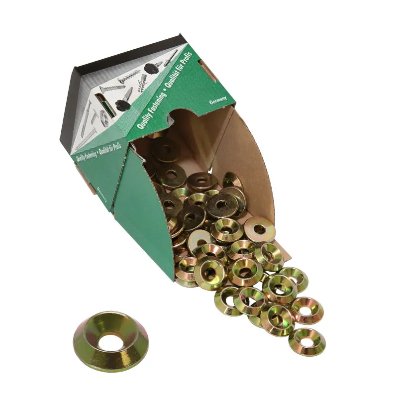 Jet-Fast® PARCO® Kegelscheiben 8mm f. Holzbauschrauben 11608 gelb-chromatiert 50 Stck