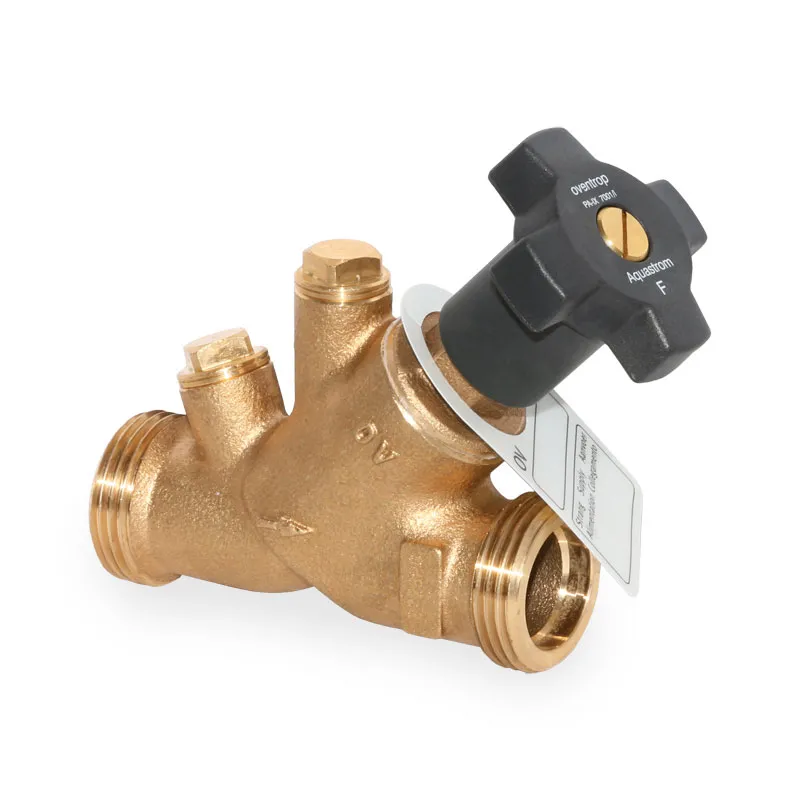 Oventrop Schrägsitzentil Aquastrom Freistromventil DN 32 1 1/2" Außengewinde mit Stopfen 4201810