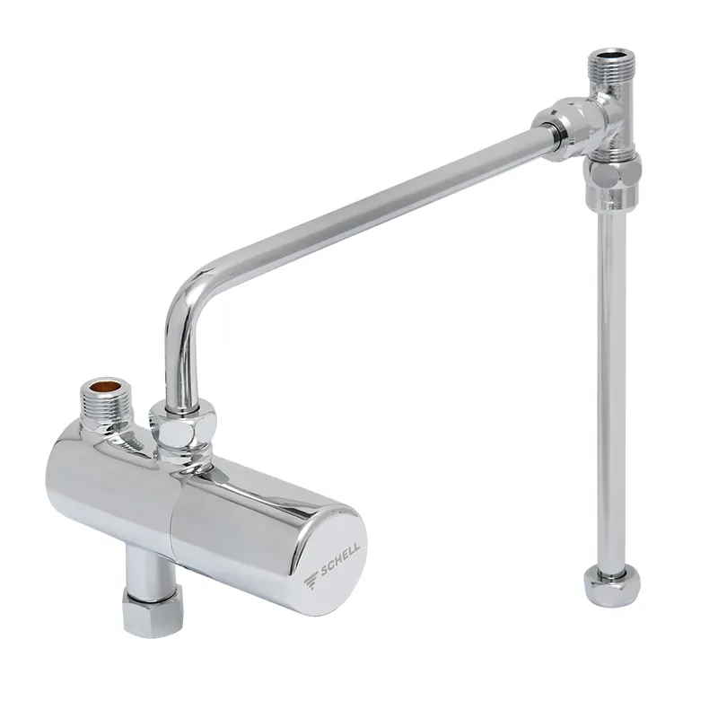 SCHELL Eckventil Thermostat Set chrom mit Verrohrungsset 09 410 06 99