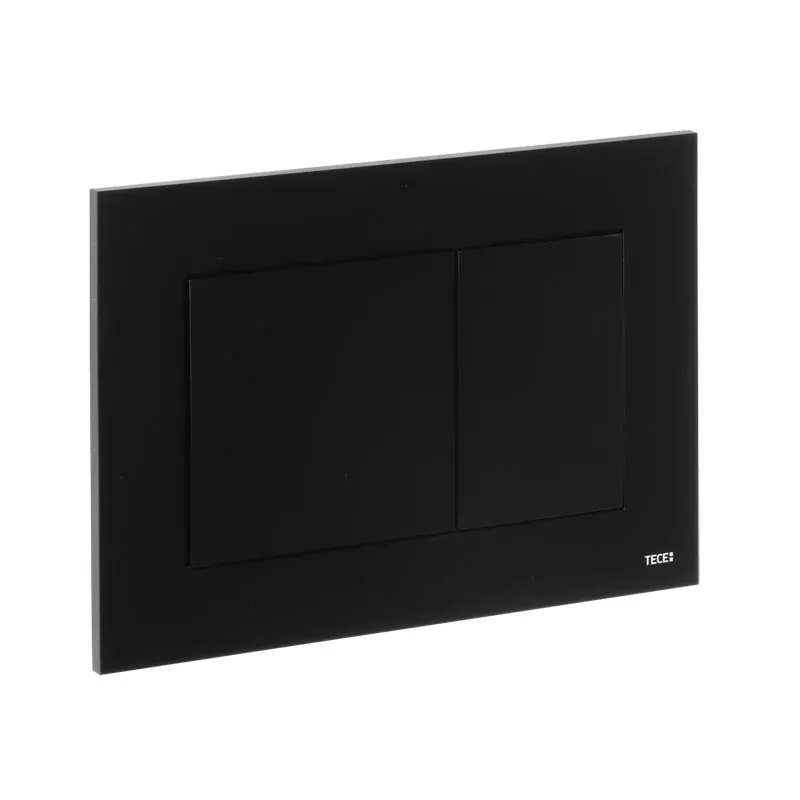 TECEnow WC Betätigungsplatte für Zweimengentechnik schwarz matt 9240407