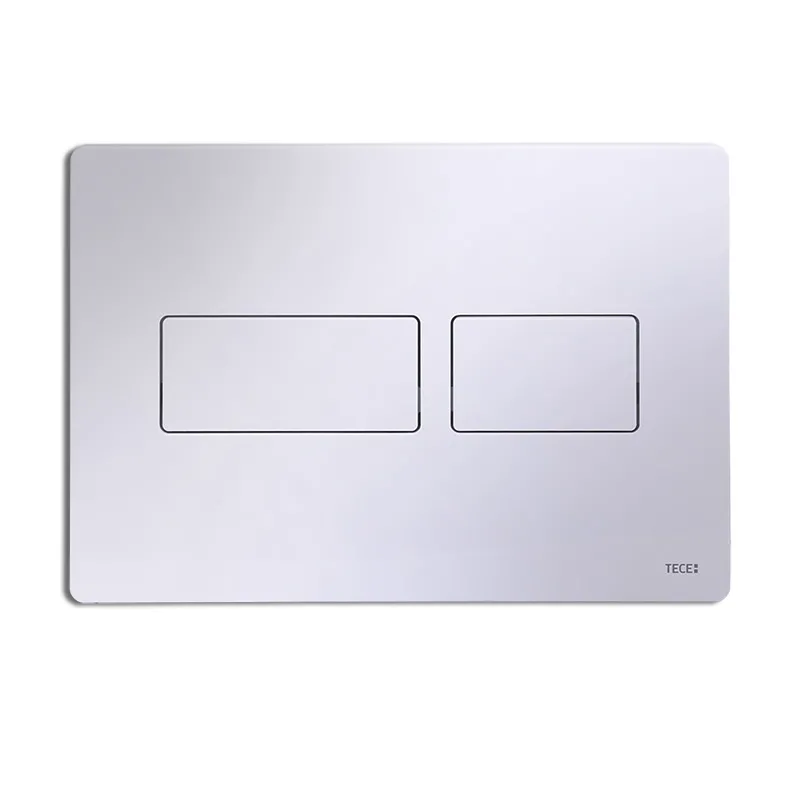 TECEsolid WC-Betätigungsplatte Chrom glänzend für Zweimengentechnik 9240431