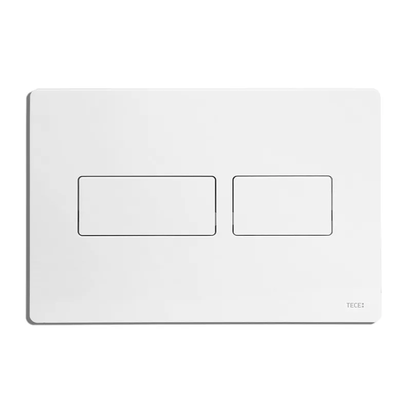 TECEsolid WC-Betätigungsplatte weiß glänzend für Zweimengentechnik 9240432