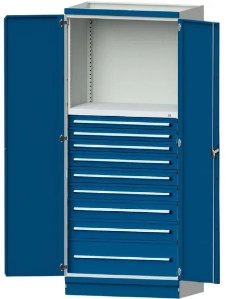 Anke Schublade mit 600 x 600 mm Fronthöhe 150 mm RAL 5010 für Basisschrank