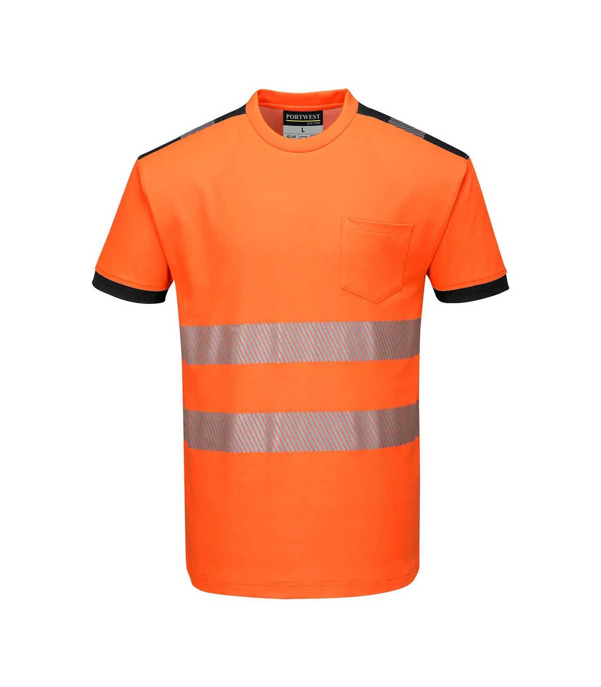 A.V PW3 Sport T-Shirt segmentiert mit seitlichen Öffnungen PORTWEST T181
