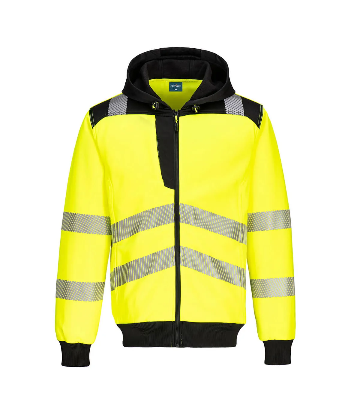 Bi-Farbe dynamisches Sweatshirt mit Kapuze reflektierendes Band HiVisTex Pro PORTWEST PW327