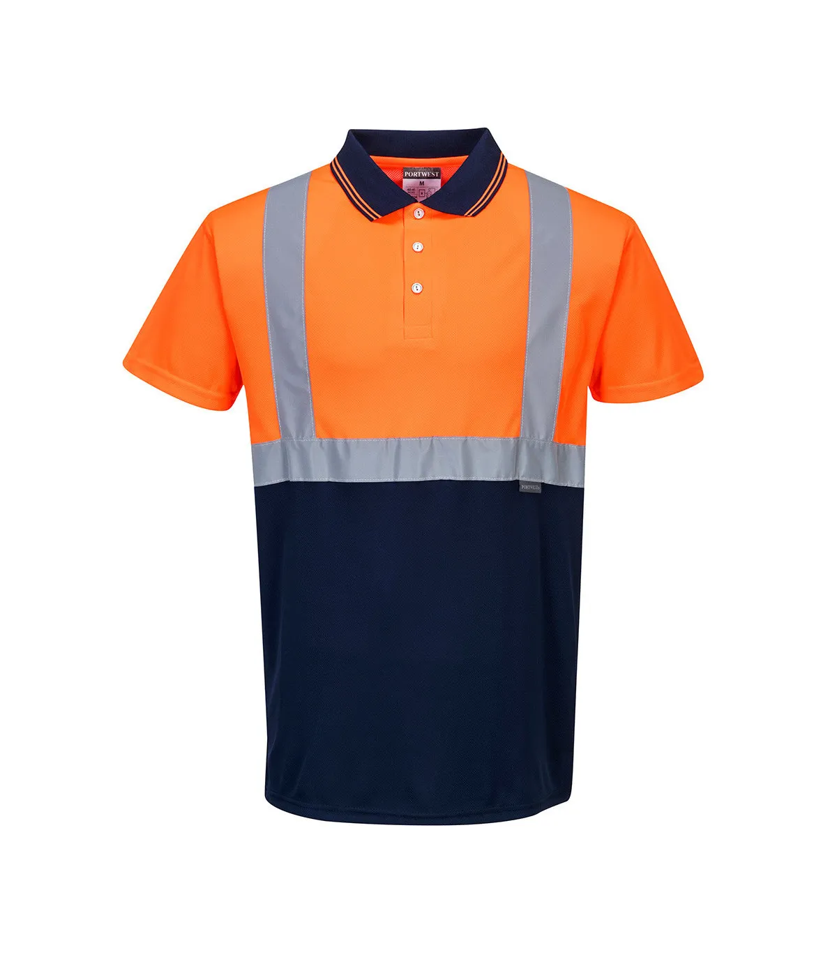 Bicolor Arbeitspol lässiges Design Fluorid reflektierende Bänder PORTWEST S479