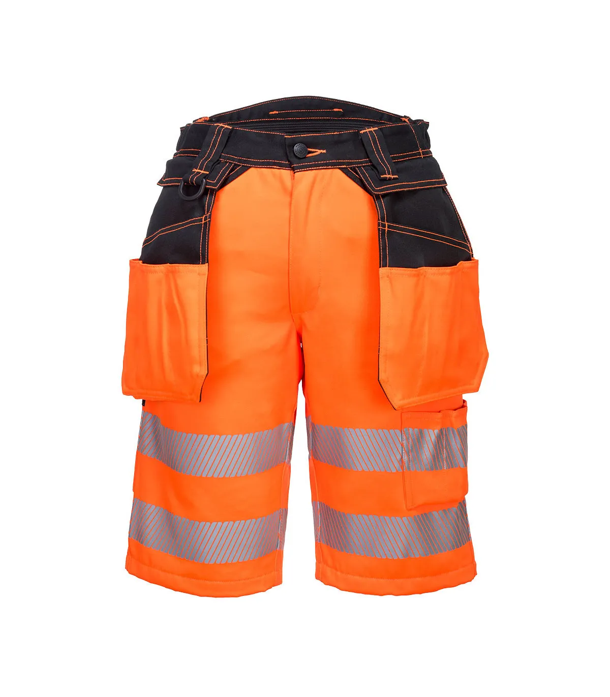 Bicolor hohe Sichtbarkeit Bermuda mit Pistolentaschen und reflektierenden Bändern PORTWEST PW343