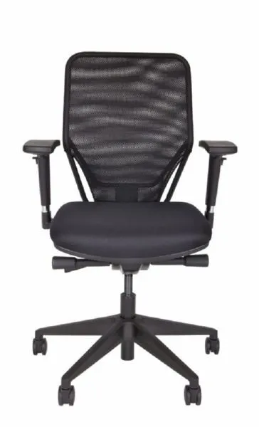 Bisley Bürodrehstuhl Optime mit Netzbezug und Kunststofffußkreuz