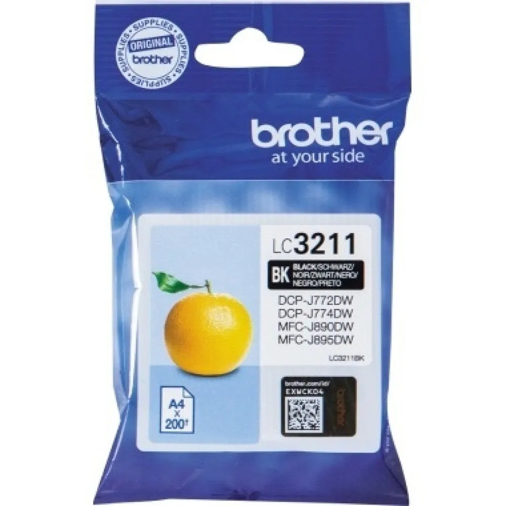 Brother Tintenpatrone LC3211BK schwarz