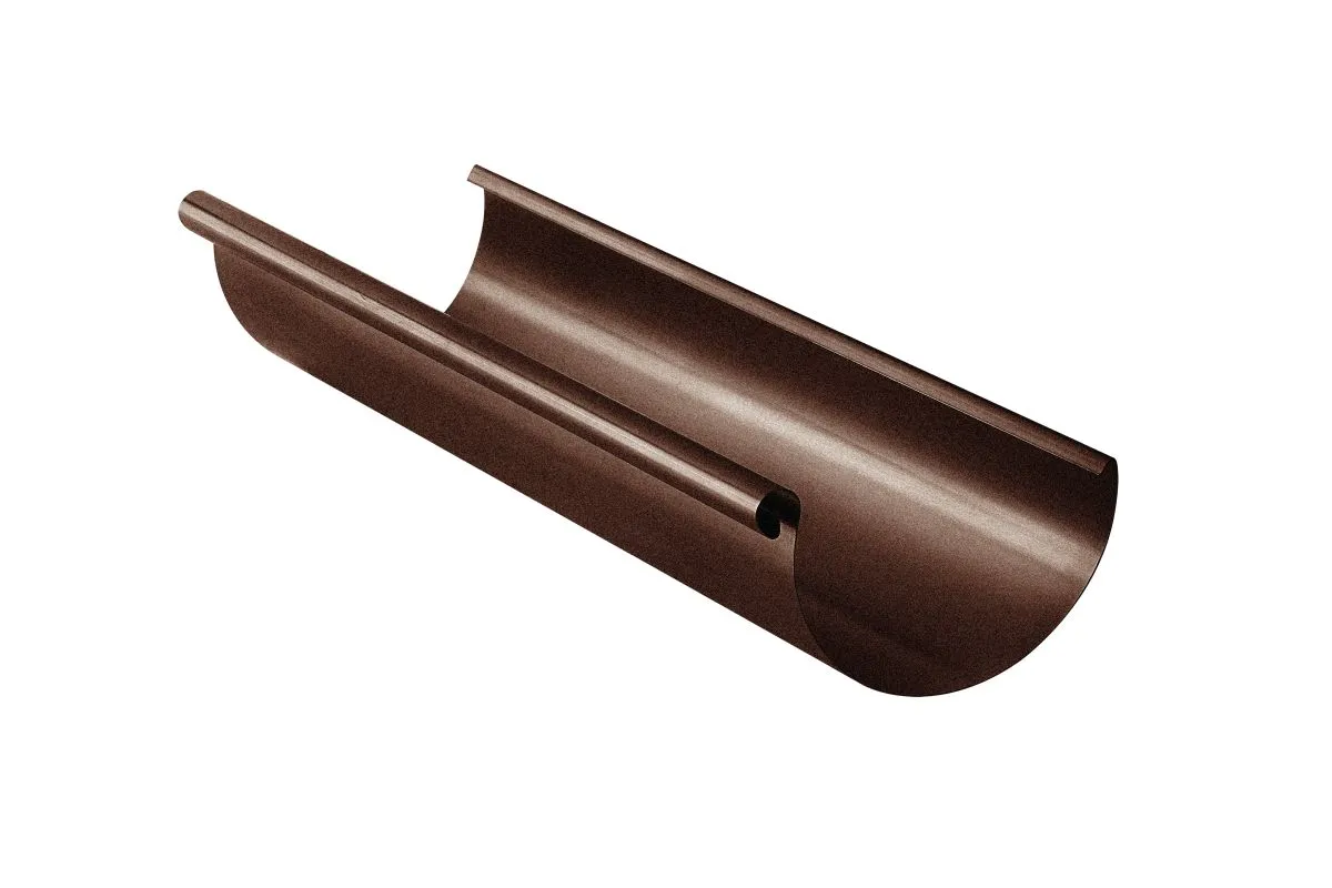 2x 3 Meter GRÖMO ALUSTAR Dachrinne halbrund TX Testa di Moro 250 / 3 m, 89002