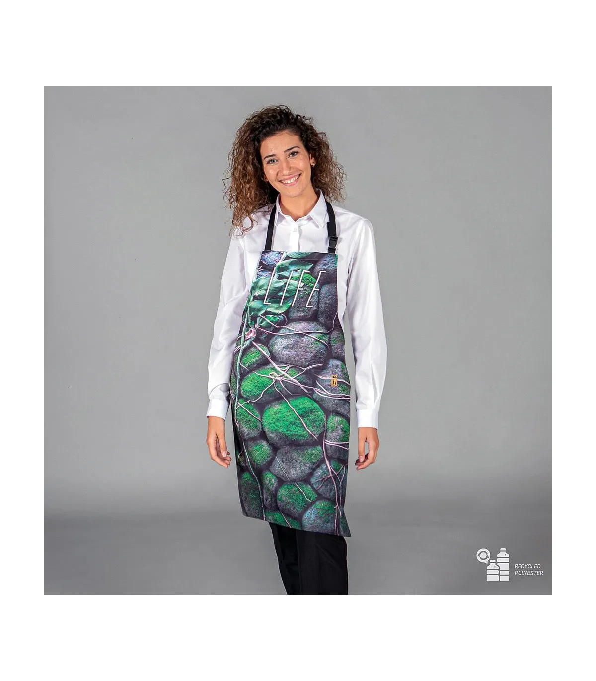 Delantal de Hospitalityería de estampados con peto 80x68 cm UNIFORMES GARY's 159600