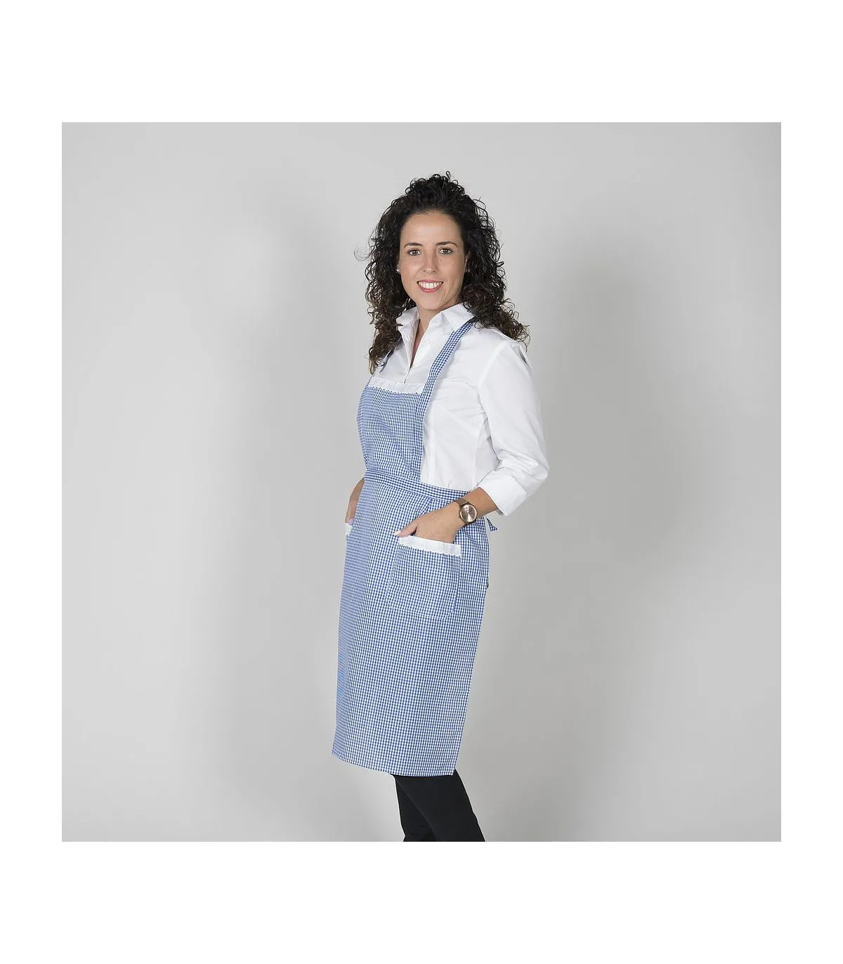 Delantal Vichy mit Peto und zwei GARY'S Taschen