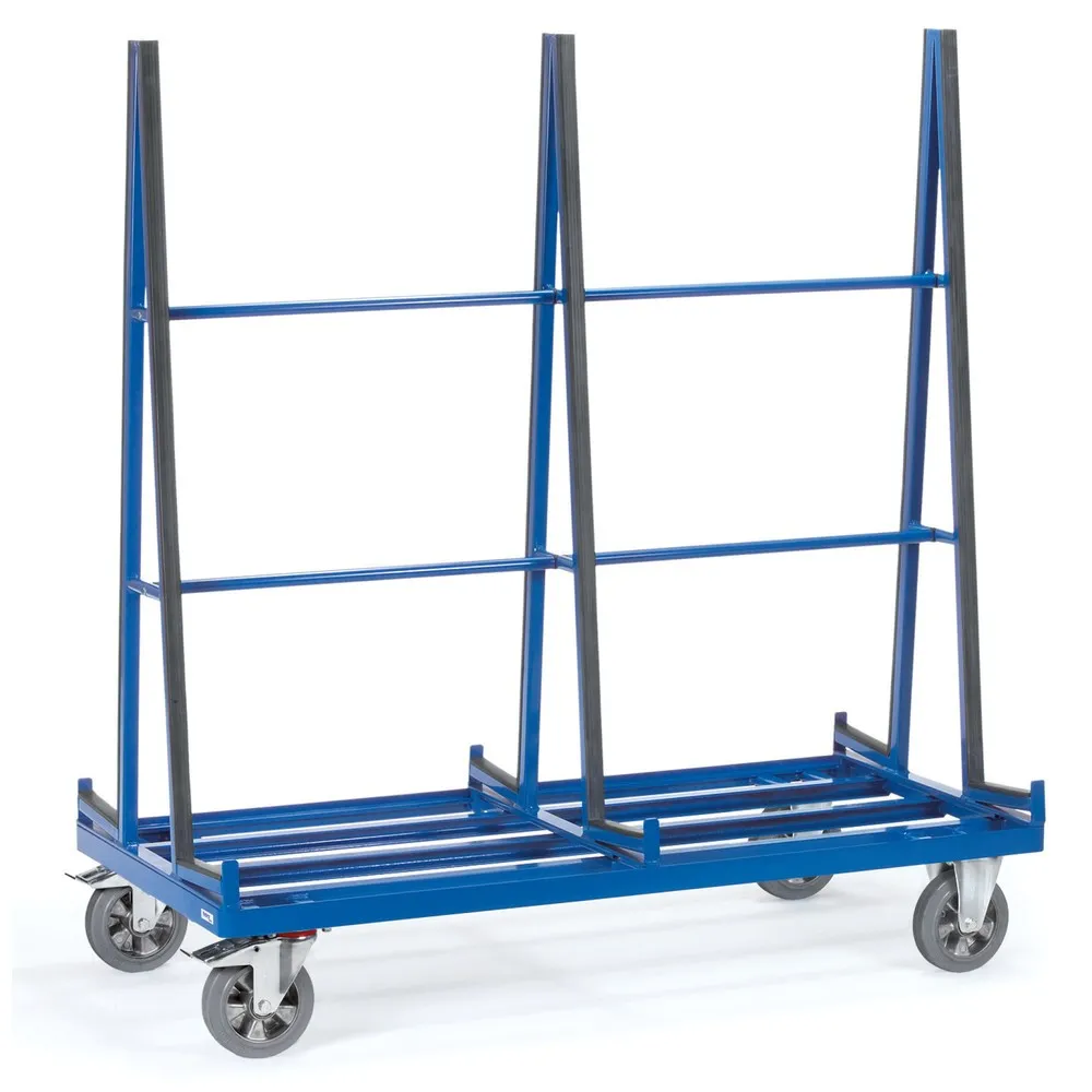 fetra® Plattenwagen, 2-seitig, HxBxT 1.783 x 1.676 x 800 mm