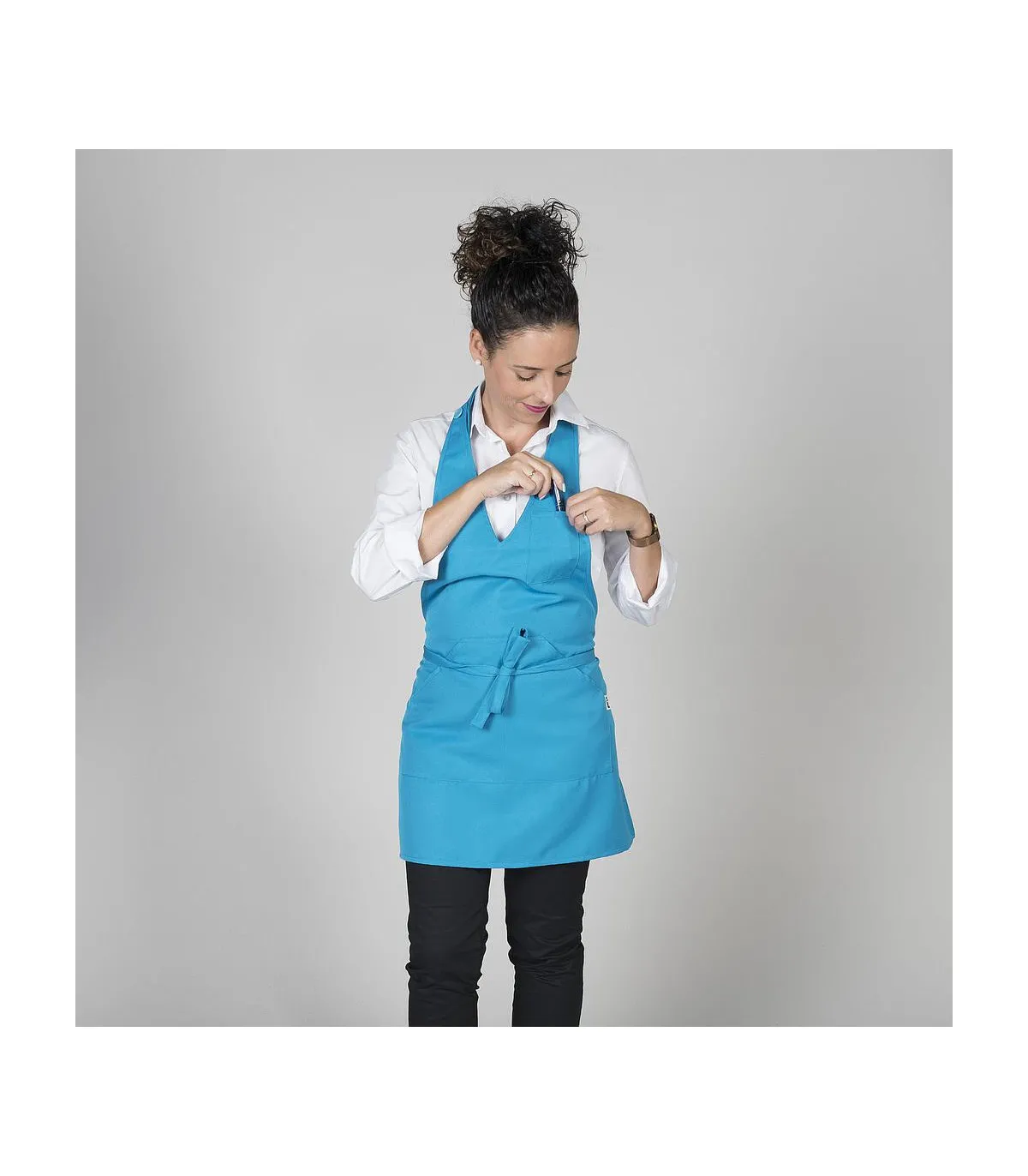 GARY'S Kurze Bistroschürze mit Pillenknopfverstellung