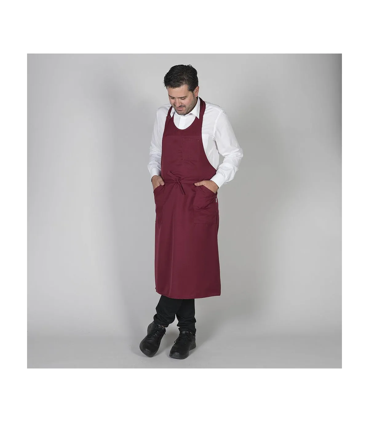 GARY'S Sommelier-Latzschürze mit Rundhalsausschnitt