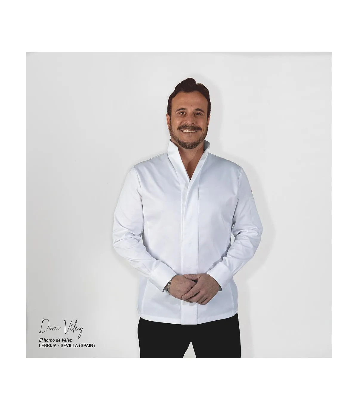 GASTROCHEF Unisex-Jacke in langen Ärmeln schließen Zentralfarbe weiß MOMO UNIFORMES GARY'S 930022