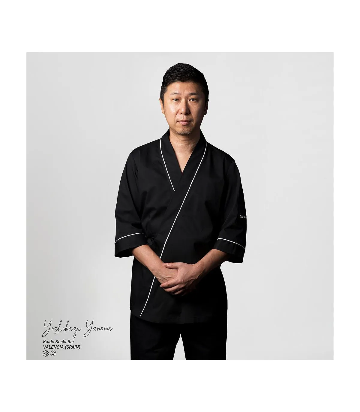 GASTROCHEF Unisex Jacke mit mittlerem Ärmel Kimono POSEIDON UNIFORMES GARY'S 933800