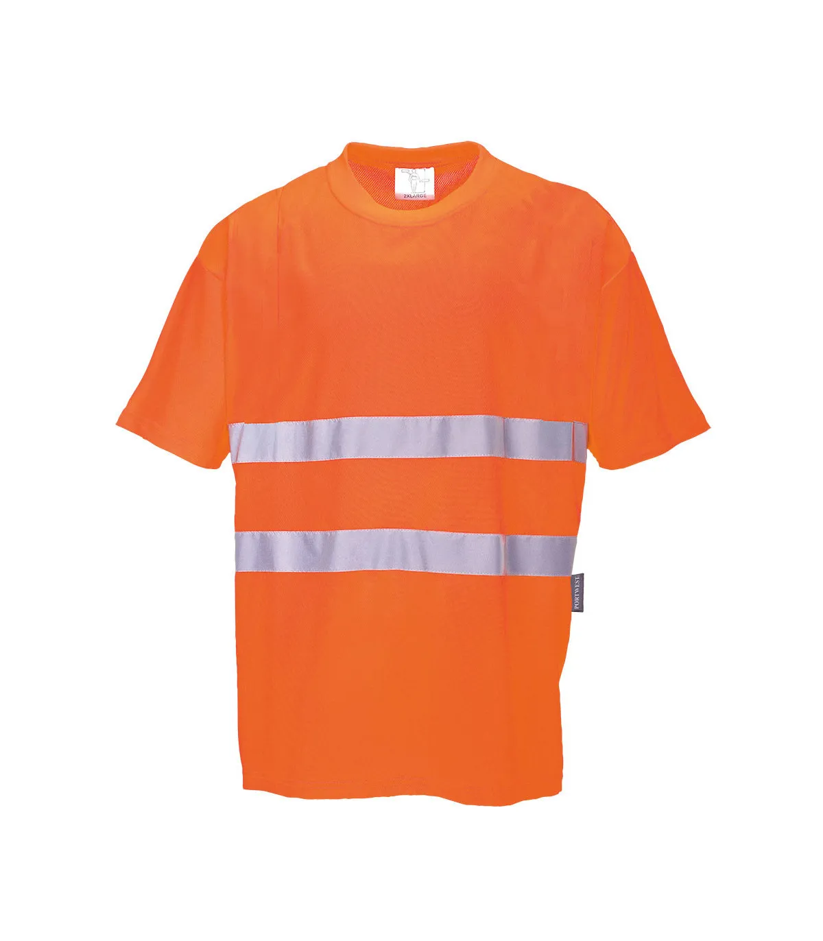 Hi-Vis Cotton Cofort S/S Standard RIS 3279-TOM orange, gelbes Fluorid PORTWEST S172