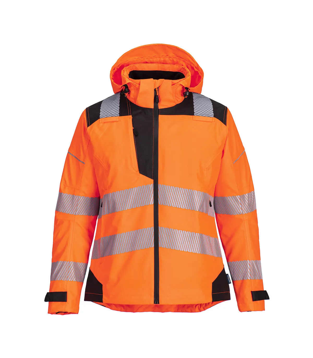 High Sicht Jacke PW3 Rain wasserdicht und atmungsaktiv A. V mit Kapuze PORTWEST PW389