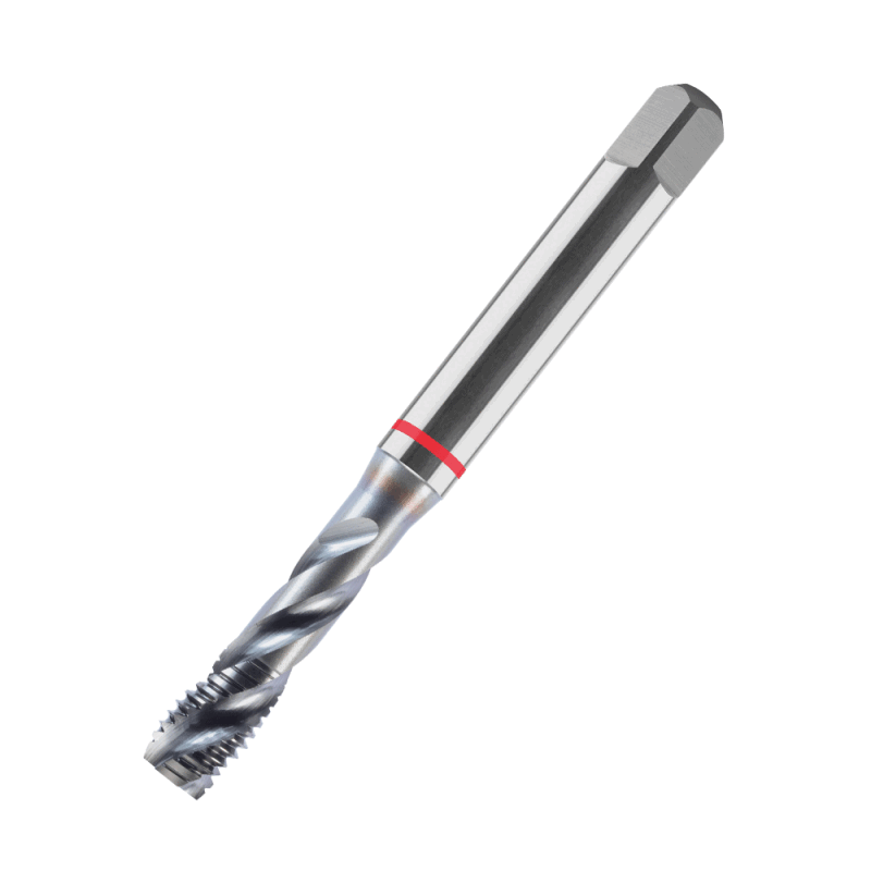 HSS-E-Maschinengewindebohrer Grundloch DIN 10 TICN Drallwinkel 40° M05