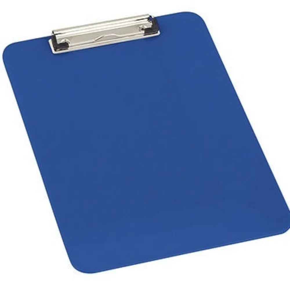 Klemmbrett DIN A4 Polystyrol blau