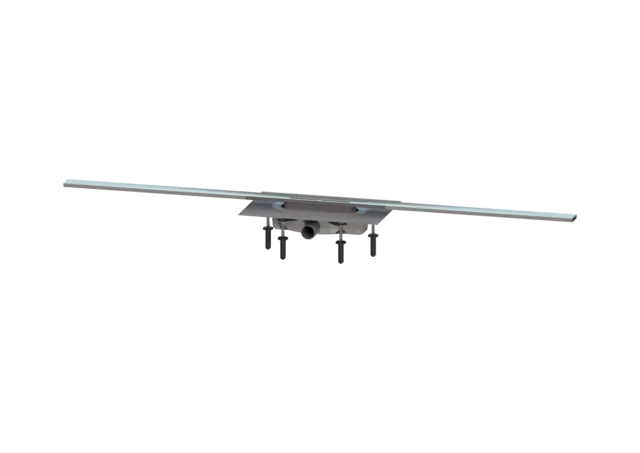 KESSEL Duschrinne Linearis Infinity 60 L: 1400 mm, DN 40, Edelstahl gebürstet, 45100.14