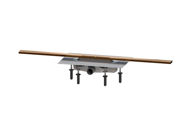 KESSEL Duschrinne Linearis Infinity 60 L: 900 mm, DN 40, Bronze, geb., Megastop, 45304.09