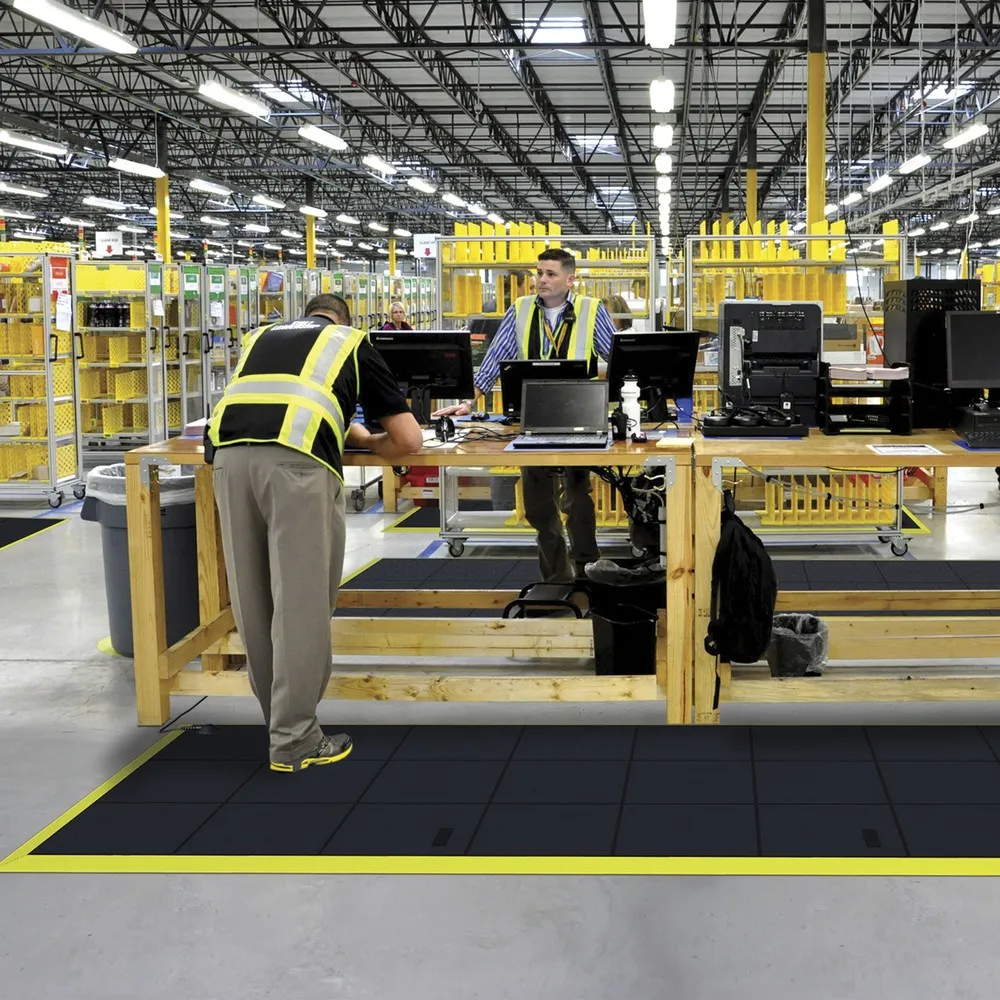 NoTrax Anti-Ermüdungsmatte Cushion Ease Solid™, BxL 910 x 910 mm, schwarz