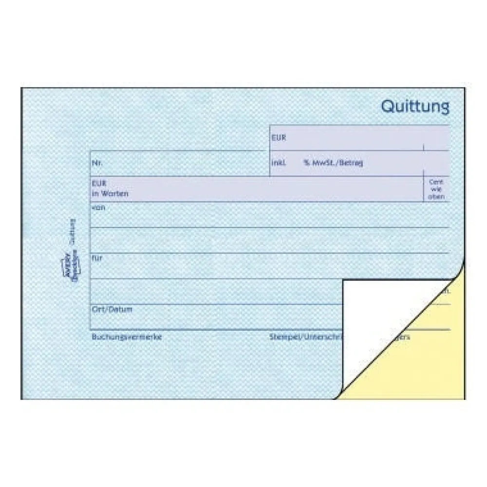 Avery Zweckform Quittung 1736 DIN A6 quer 2x40Blatt