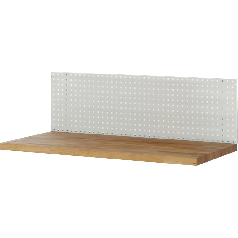 RAU Werkbank-Aufbau, Lochplatte zur Selbstmontage, HxBxT 450 x 750 x 15 mm