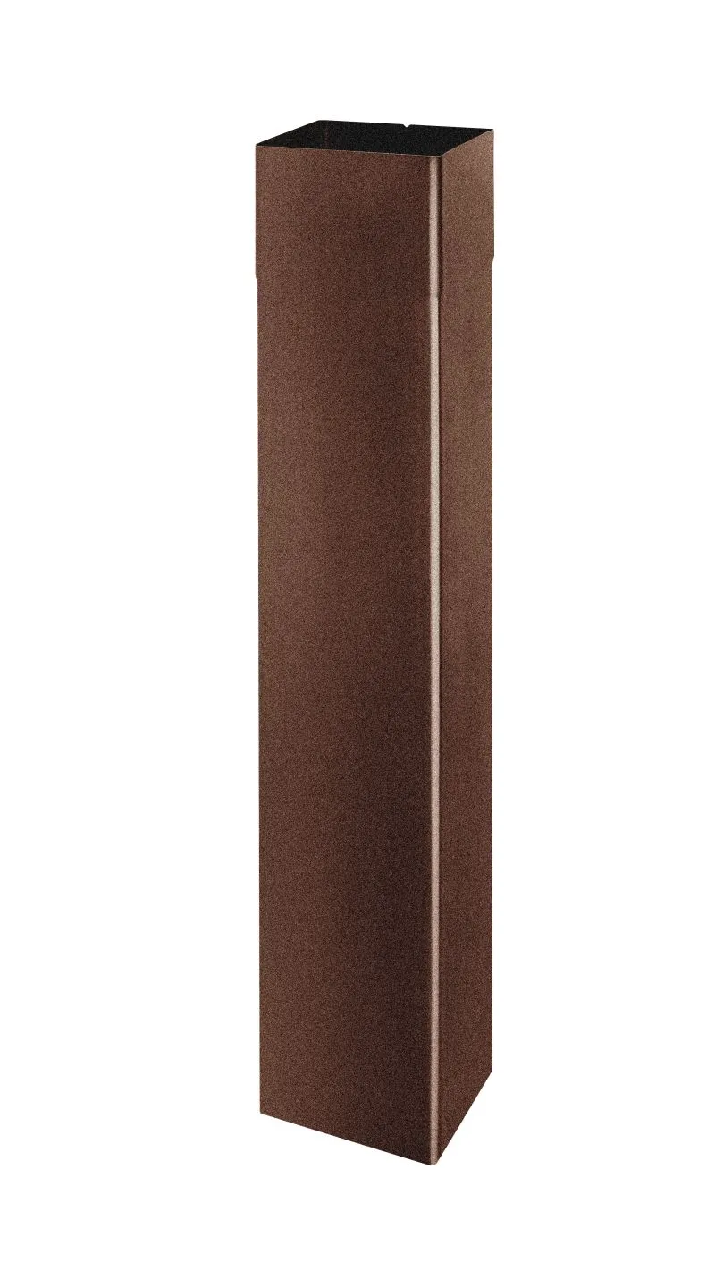 2x 2 Meter GRÖMO ALUSTAR Regenfallrohr kastenförmig TX Testa di Moro 100x100 / 2m, 89442