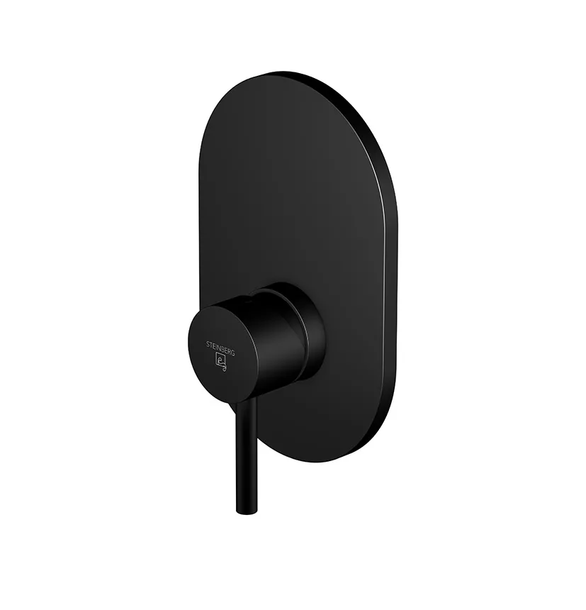 Steinberg Serie 100 Fertigmontageset für Brause-Einhebelmischbatterie, matt black, 100 2243 3 S