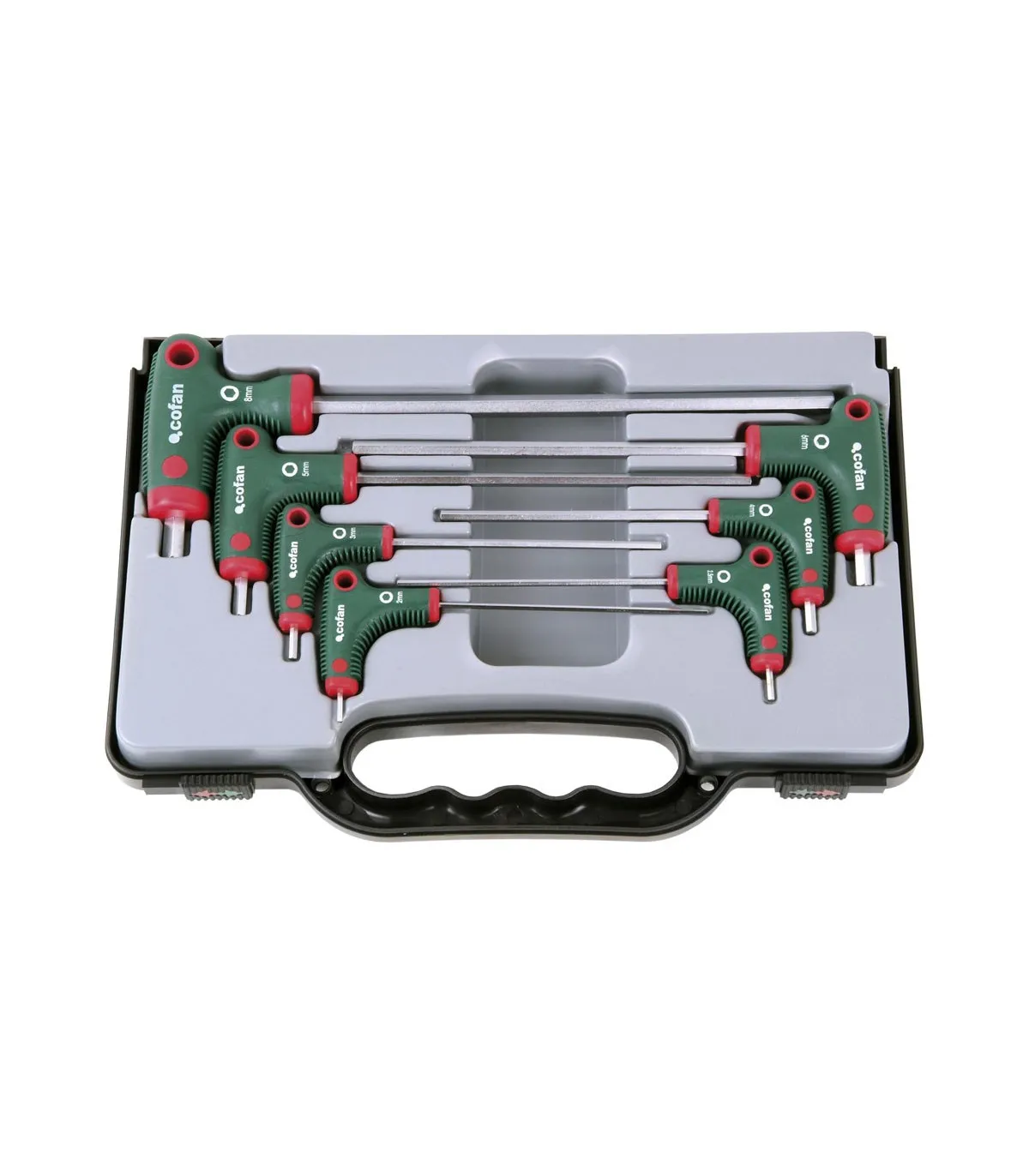 Set 7 Schraubendreher Griff in T Punta Allen de Chrome-Molibdeno-Vanadio Cofan