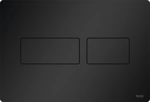 TECEsolid WC-Betätigungsplatte schwarz matt für Zweimengentechnik 9240416