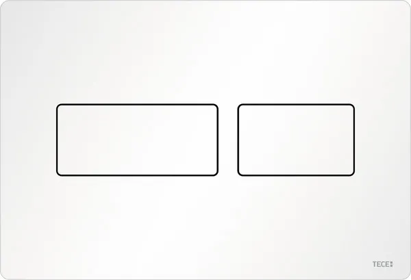 TECEsolid WC-Betätigungsplatte weiß matt für Zweimengentechnik 9240433