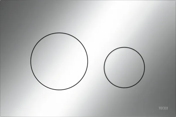 TECEloop WC-Betätigungsplatte Kunststoff für Zweimengentechnik Chrom glänzend 9240921