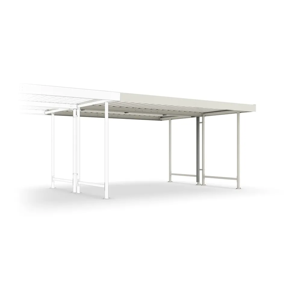 Überdachung VARIO, 2-seitig, AF, HxBxT 2.350 x 4.300 x 4.400 mm