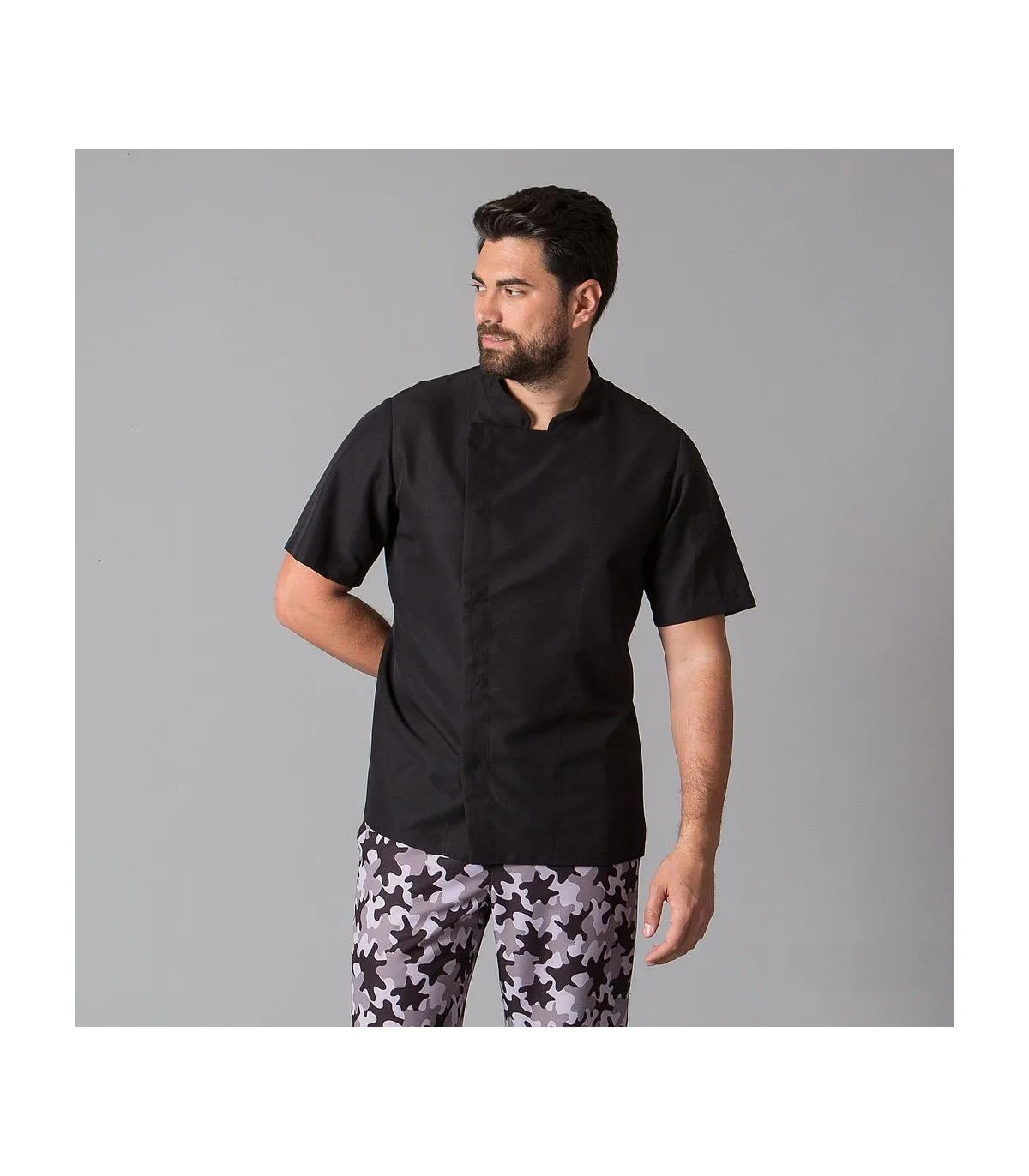 Unisex Küchenjacke Kurze Ärmel mit Frontverschluss REDLINE UNIFORMES GARY'S 943300