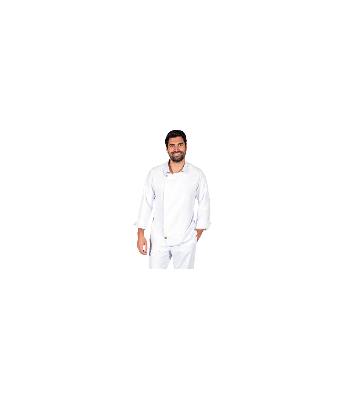 Unisex Küchenjacke mit langen Ärmeln und Hemdhals, MICROFIBRA ARIAS Stoff UNIFORMES GARY'S 943100